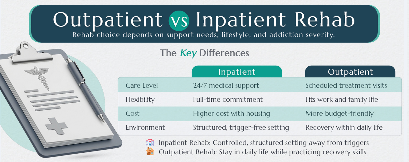 Outpatient vs. Inpatient Rehab in South Florida: Which One Fits Your Needs? Revolution Recovery-Outpatient vs Inpatient Rehab